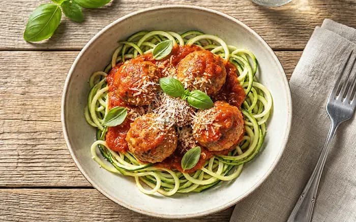 Boulettes de dinde et zoodles
