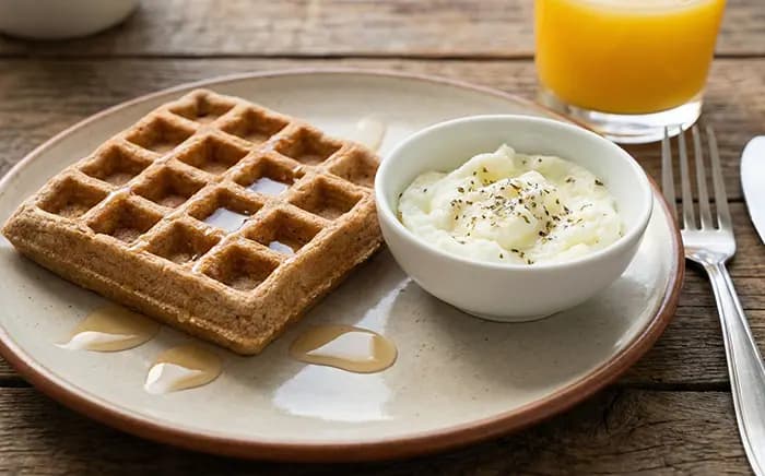 Gaufres et blancs d'œufs